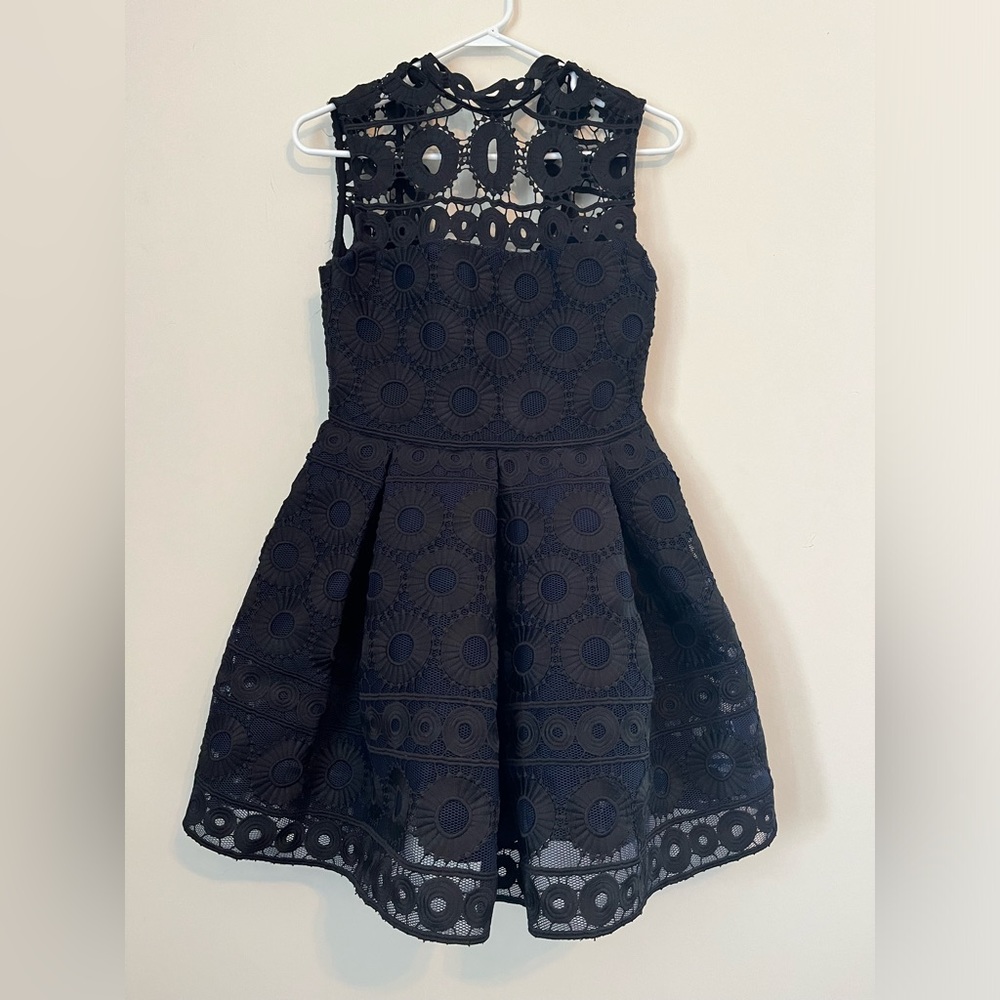 Maje Black & Blue dress. Size 2. New.
